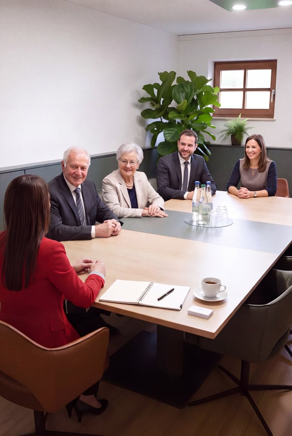 Besprechungsraum für Unternehmensnachfolge und Steuerberatung bei Zillinger in Vilshofen