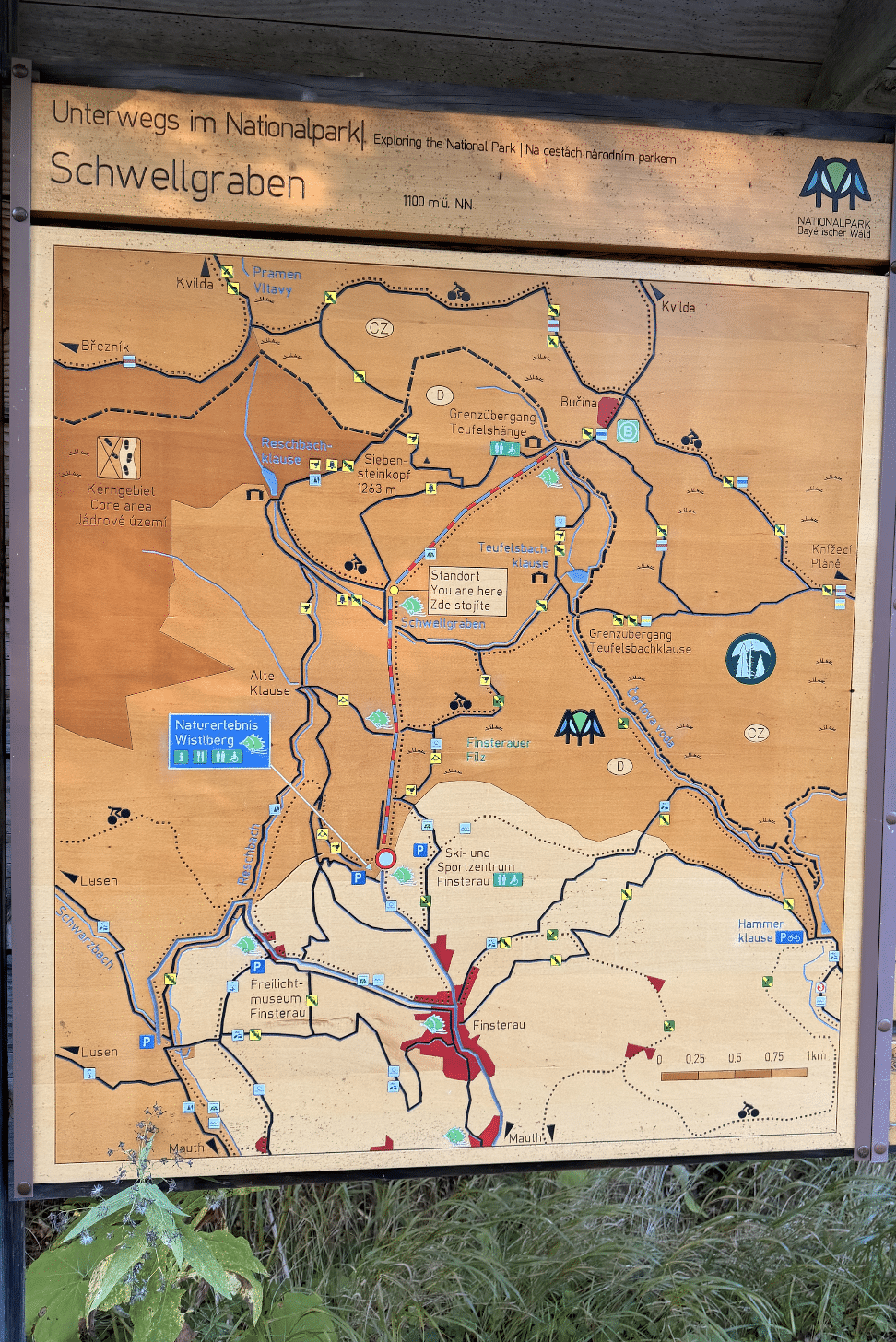 Wander- und Radwege rund um Finsterau, Wistlberg und den Nationalpark Bayerischer Wald