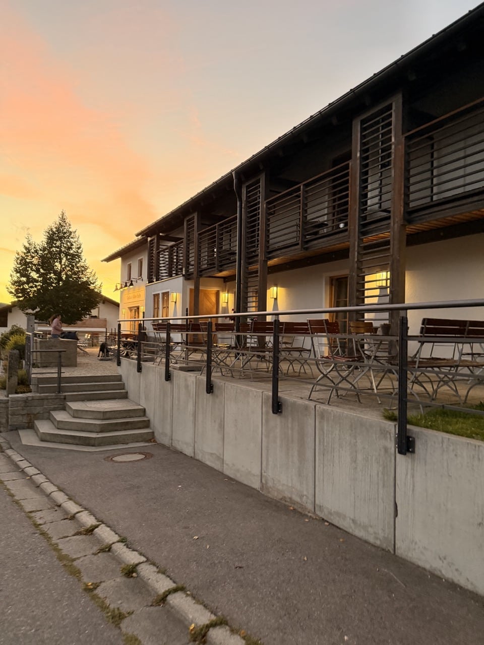 Essen im Gasthaus Fuchs in Mauth nach der Eisvogel-Wanderung