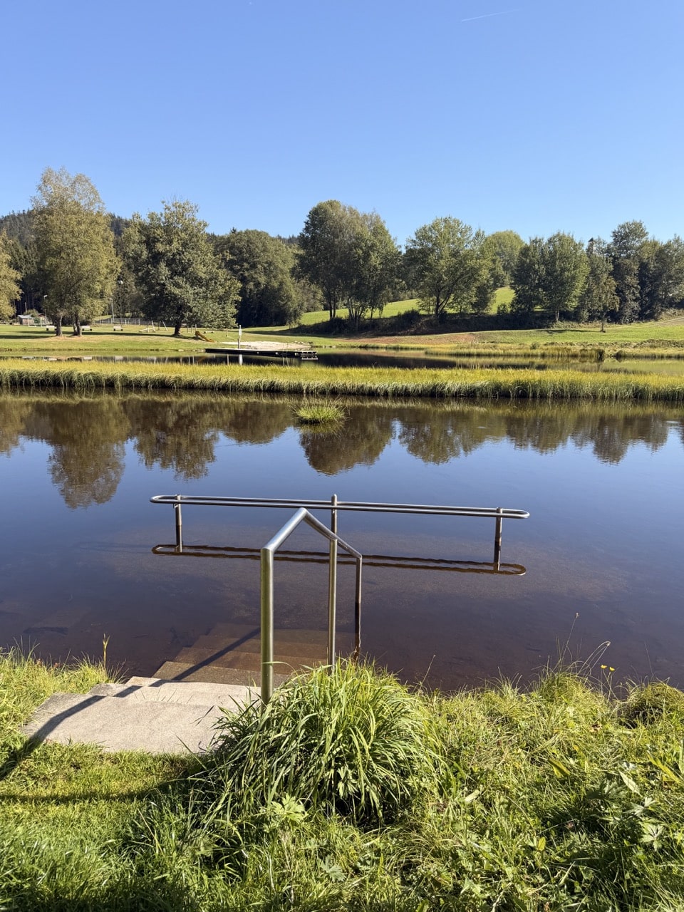 Kneippbecken am Badeweiher in Mauth